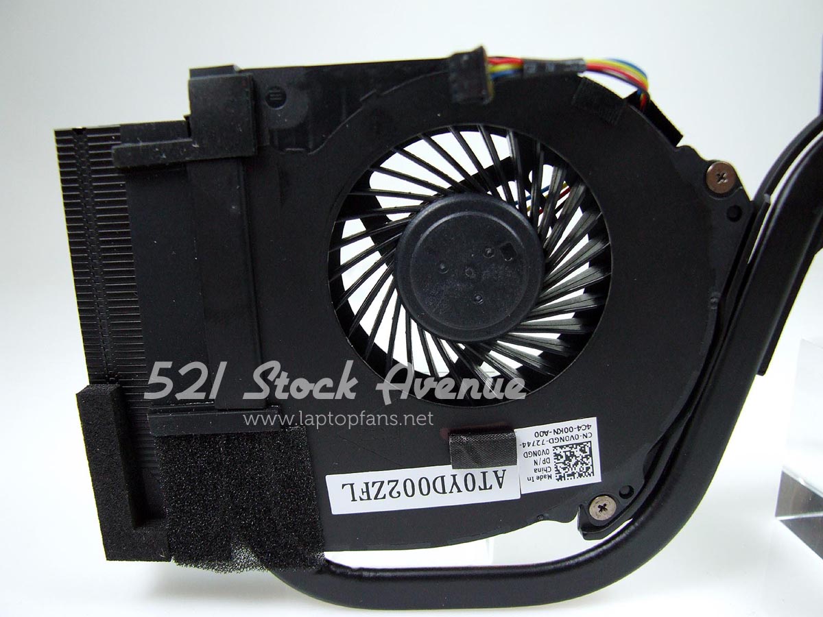 V0NGD DELL Precision M2800 notebook ventilátor chladič (CPU fan, heatsink)